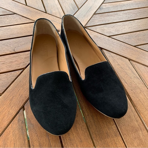 J.Crew Black Suede Loafer Size 8